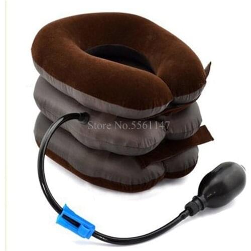 Cervical traction apparatus with inflatable neck neck stretcher health care toolsRelax tensions ease fatigue massage neck