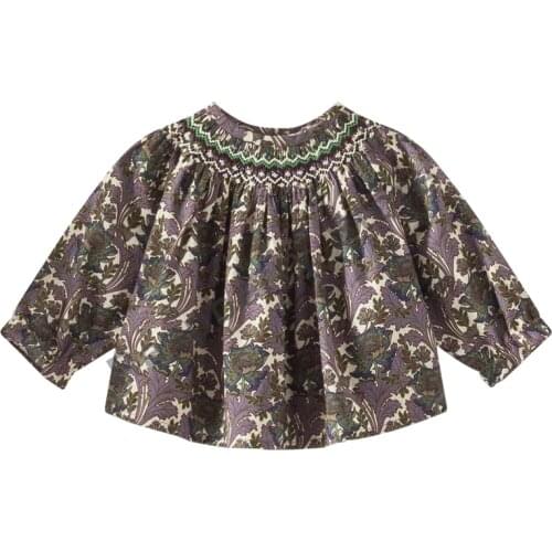 Pre-sale September 10th Girls Blouse For Fall BP Style Liberty Mauve Gray 2021 New