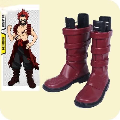 My Hero Academia Boku No Hero Akademia Eijirou Kirishima Cosplay Shoes Boots Anime Halloween Carnival Party Costume Accessories