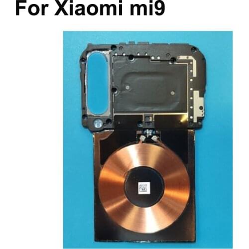 For Xiaomi Mi9 Mi 9 Back Frame shell case cover the Motherboard and WIFI antenna NFC Wireless charging flex cable repair parts