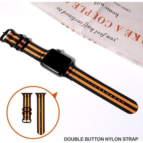 Correa for apple watch 3 38mm 42mm/4 5 40mm 44mm band nylon pulseira for iwatch bands Sport Wrist Strap women men watchbands