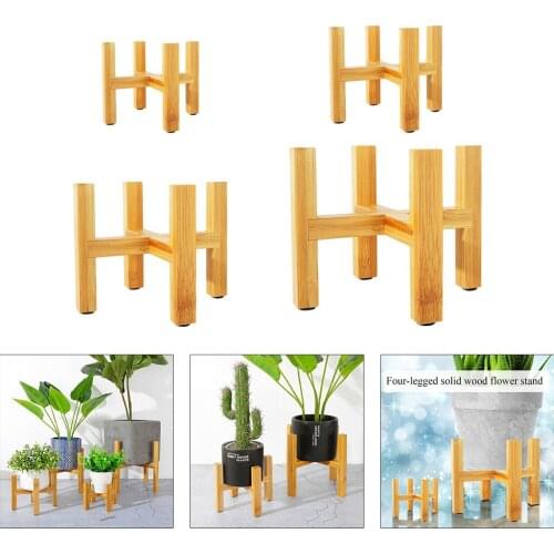 Wooden Display Plant Stand Succulent Holder Modern Flower Pot Shelf Rack Wood Plant Stand Bonsai Holder Rack Shelf