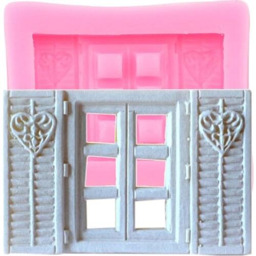 Door Frame Cupcake Topper Fondant Cake Decorating Tools Cake Border Silicone Mould DIY Party Candy Clay Chocolate Gumpaste Molds
