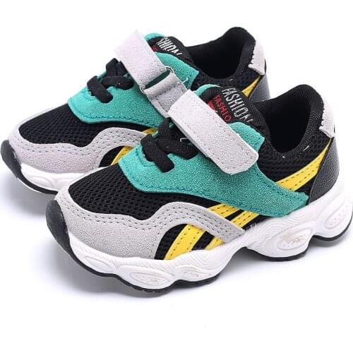Baby Shoes Toddler Boys Girls Sports Shoes Children Fashion Casual Soft Leather Flats Non-slip Kids Sneakers