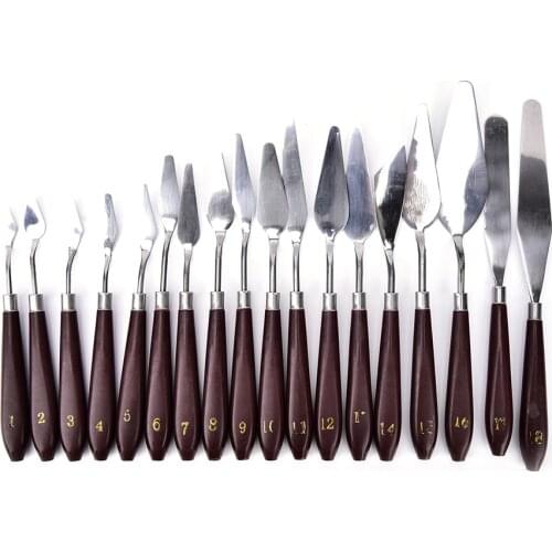 1pc Stainless Steel Oil Painting Shovel Spatula Bakeware Pastry Tool Mixing Scraper Pack Art Scorper Oil Scraper Palette