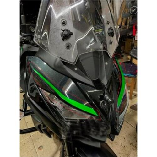 FOR KAWASAKI VERSYS 650 Motorcycle Accessories Front Headlight Sticker Decorative decals