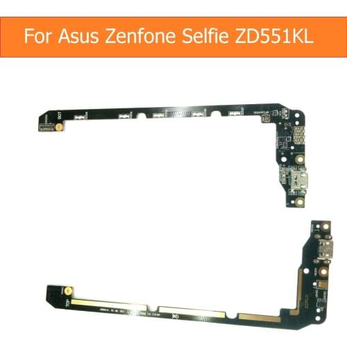 Genuine USB charging Microphone PCB connector port jack board For Asus zenfone Selfie ZD551KL 5.5" Usb Charge replacement parts