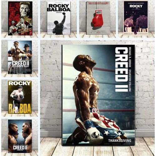 Rocky Balboa Boxing Classic Movie Posters and Prints Canvas Painting Wall Art Picture for Living Room Art Home Decor Cuadros