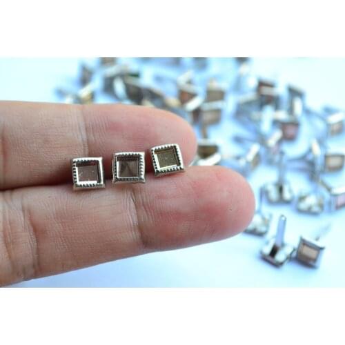 DIY Photo Album Mixed Color 8mm Metal Brads nails with copy diamond for Scrapbook Embellishments, 50pcs/lot, free shipping
