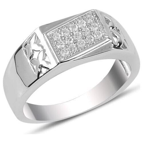 Silverlina Silver Zircon Stone Ring