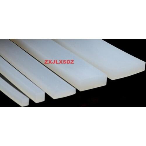 2 Meters Solid square strip high temperature resistant silicone rubber sealing strip rubber bar