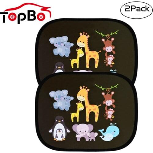Creative 2Pcs Magnetic Car Sun Shades Car Window Windscreen Roof Rear and Side Car Heat Shield Protect Baby Window Shade