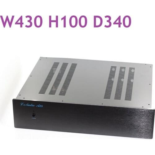 Preamp Tube Amplifier Housing DIY Aluminum Shell Home Audio DAC Decoding Case Hifi Hi-end Rear Class Case W410 H100 D340