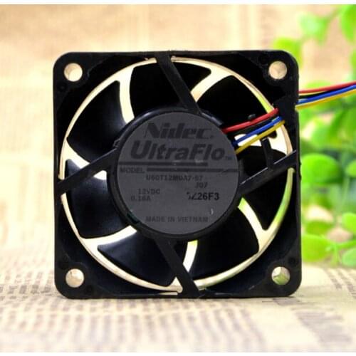 1PCS NEW cooling fan 6025 U60T12MUA7-57 12V 0.16A 6CM NIDEC