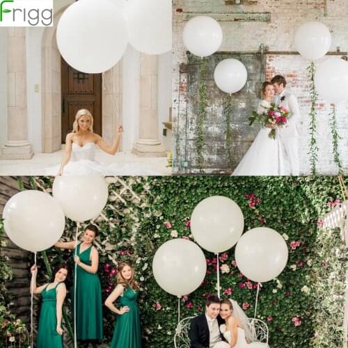 18/36inch Big Balloon White Helium Balloon Wedding Decor Latex Ballon Birthday Party Decorations Hen Party Supplies Baby Shower