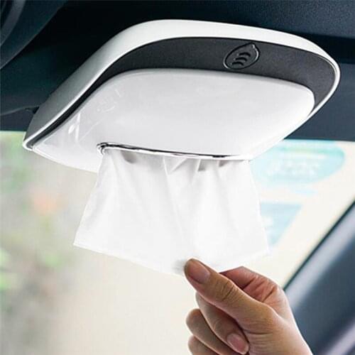 2020 Car Tissue Storage Box Non-slip Car Interior Accessories Multifunctional Car Tissue Napkin Holder Ideas Car Accessories