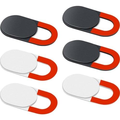 6 Pack Webcam Cover Slide Ultra Thin Round Laptop Camera Cover Slide Privacy Protection for Computer Pro