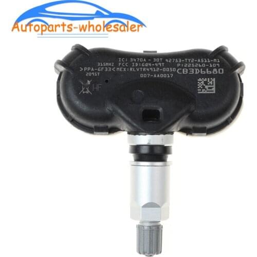 Car Accessories TPMS Tire Pressure Sensor Monitor 315MHz 42753-TY2-A51 42753TY2A51 For H onda 2009-2013 A cura TL ZDX 2AX RLX