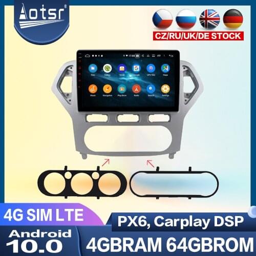 Car Radio Player For Ford Mondeo mk4 2007-2010 Android PX6 Car Multimedia Player GPS Navigation Head Unit Auto Stereo Audio DSP