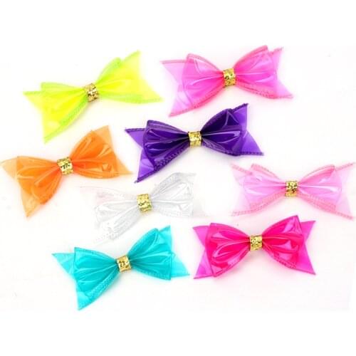 Oaoleer 4.5 inch Pool Bows Jelly Bows Waterproof Bows Summer Bows Hair Clip Hair Bows Hairpins Dance Party Girl Hair Accessories