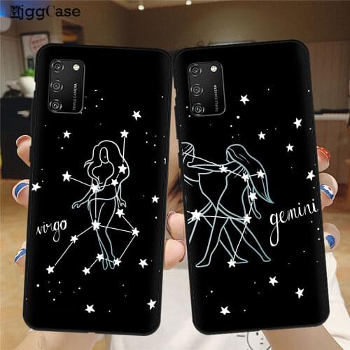 Twelve constellations Black Soft Phone Case For Samsung Galaxy A51 A01 A11 A21S A31 A41 A71 A02 A12 A32 A42 A52 A72 Back Cover