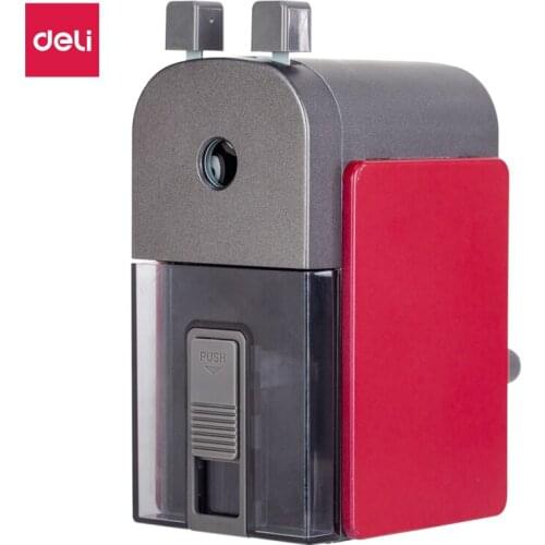 Deli Metal Pencil Sharpener Multi-function Large Capacity Pupil Color Lead Pencil Sharpener Design Sacapuntas Etui Escolar