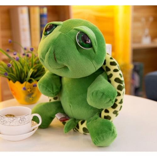 Big Eyes Turtle Plush Toys Tortoise Animals Dolls Lovely Toy Kids Girls Gift Home Decor Green Cute Baby Birthday Gifts for Her