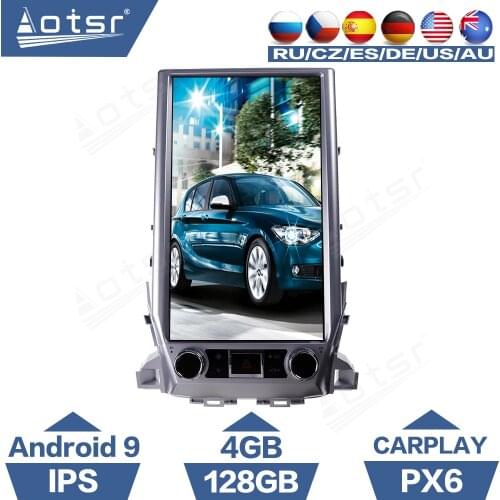 Tesla Screen Android For TOYOTA LAND CRUISER 200 Car Radio 128G LC200 2016 - 2019 GPS Navigation PX6 Auto Stereo Video Player