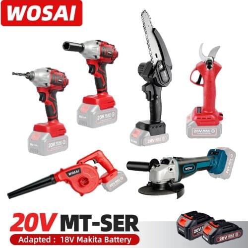 WOSAI MT Series Bare Tool Electric Drill/Screwdriver/Blower/Brushless Electric Wrench/Hammer/Chain Saw/For 18V Makita Battery