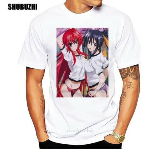 T-Shirt Himejima Akeno Factory Rias Gremory High School Dxd Anime Hentai Porn Girl Ecchi Custom Print Tee Shirt