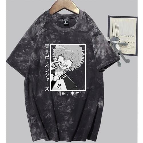 Tokyo Revengers Tshirt Mens Harajuku T-shirt Anime Kawata Nahoya Graphic Costume Casual Unisex Summer Tops Oversized