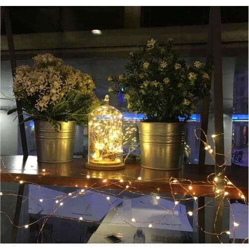 2M 5MLEDs String Lights IP65 Waterproof Copper Wire String Holiday Outdoor Fairy Lights For Christmas Party Wedding Decoration