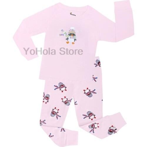 Full Sleeve Cotton Baby Girls Cartoon Pajamas Sets Children Sleepwear Baby Nightwear Pyjamas Kids Night Suit Teen Pajamas