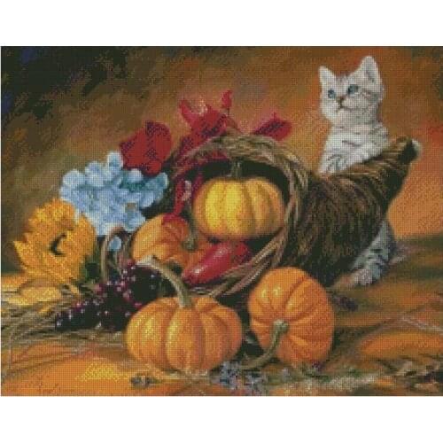 Cat Halloween, 100% Cotton Cross Stitch kits,220x174stitch,40x31cm,Cotton needlework,sampler DIY, cotton Cat Cross Stitch Kits