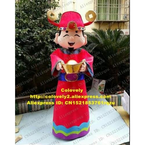 Passionate Flesh-colored Mammon God of Wealth God Of Fortune Prosperity Mascot Costume Mascotte Cartoon Character Adult No.9116