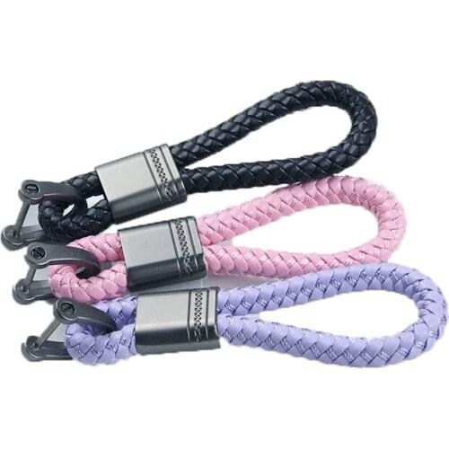 Leather Rope Key Chain, Used for Car Handmade Key Woven Buckle Couple Gift, for Mercedes for BMW for Audi for Volkswagen