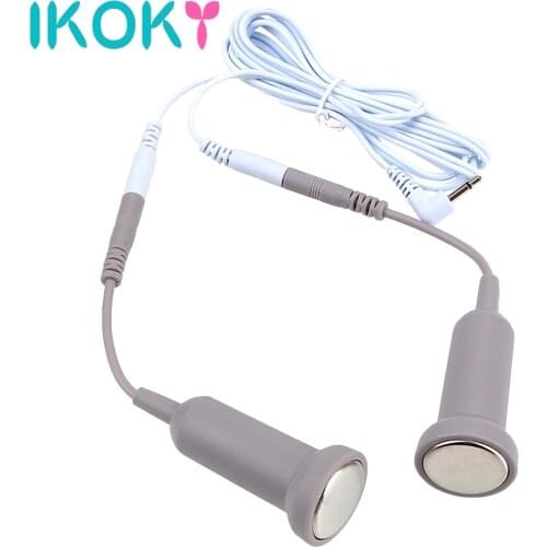 IKOKY Electric Shock Breast Massager Nipple Stimulator Sex Toys for Women Adult Games