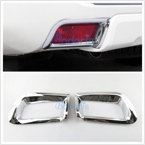 Rear Fog Lamp Cover Light Frame Trim Chrome Car Styling For Toyota Land Cruiser 150 Prado FJ150 2010-2019 Accessories