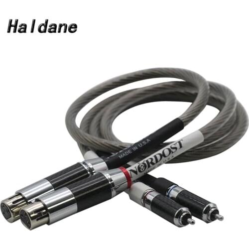 Haldane Pair Single Crystal Silver Nordost Odin RCA to XLR Balanced Reference Interconnect Cable with HIFI Rhodium plated Plug