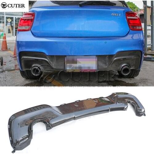 F20 Carbon Fiber Car front bumper lip Spoiler rear diffuser for BMW F20 1 series 120i 125i M-TECH bumper 2012-up
