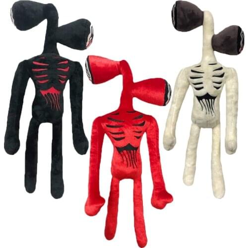 40cm Siren Head Plush Toy Black White Siren Head Stuffed Doll Sirenhead Black Cat Horror Action Model Soft Doll Toys