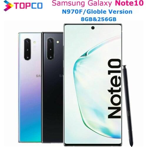 Samsung Galaxy Note10 N970F Note 10 Original Mobile Phone Exynos 9825 Octa Core 6.3" Triple Dual 12MP&16MP 8GB&256GB NFC