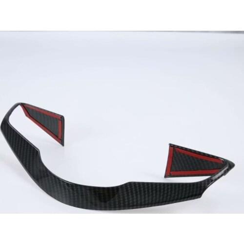 Car Styling Carbon Fiber ABS Chrome For KIA Sportage R 2018 Car Interior Steering Wheel Cover Trim Moldings Accessories