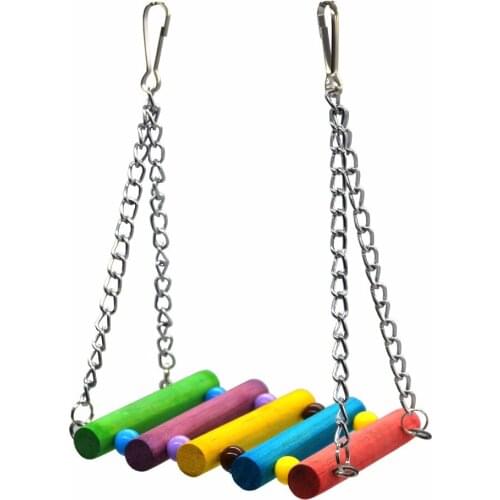 Traumdeutung Bird Toys Parrot Love swing Standing Perch for Budgies Parakeet Cockatiel Parrot Cage Hammock Toy jouet perroquet