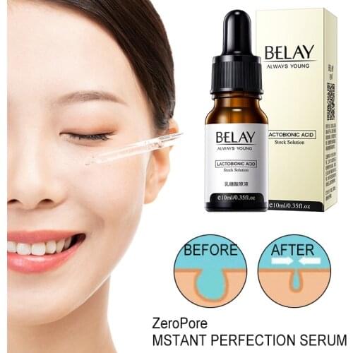10ml Lactobionic Acid Stock Solution Blackhead Moisturizing Lifting Repair Anti-Aging Wrinkle Minimize Pores Face Serum TSLM1