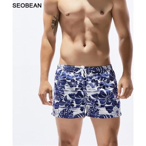 Y204 vation board shorts flower printing men swimwear swim briefs beach shorts pool men swimsuit sunga surfing swim trunk briefs