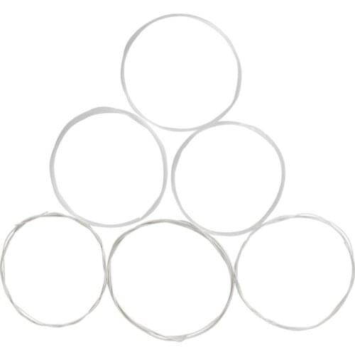 1 Set Silver-plated Copper Alloy Wound Classical Guitar Strings E/B/G/D/A/E