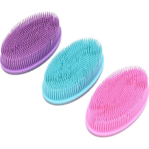 1pcs Silicone Head Body Massager Shampoo Scalp Massage Brush Hair Washing Comb Body Shower Brush Bath Spa Slimming Beauty Tools