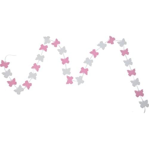 1PC Butterfly-shaped DIY Colorful Hanging Paper Garlands String Chain Wedding Party Home Birthday Kids Decoration