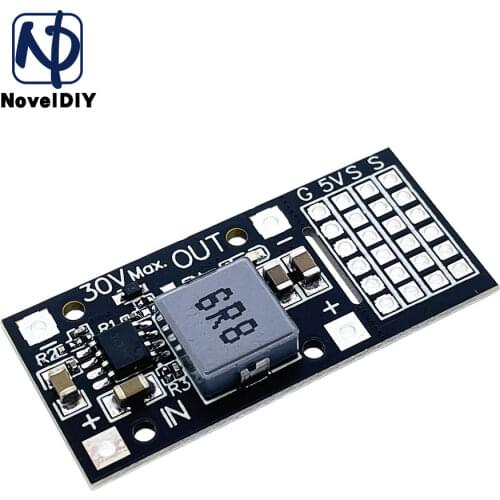 10Pcs/Lot DC-DC MP2482 SY8205 5A DC Step-Down Module 7V-24V to 5V Steering Gear Drive Power Panel For Arduino Raspberry Pi
